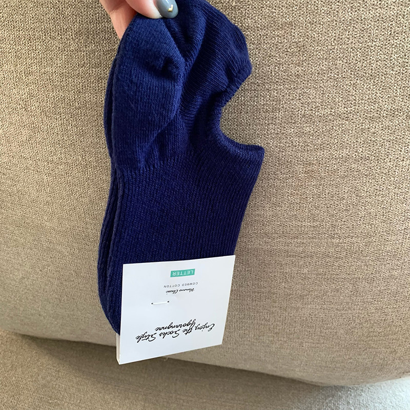 韩国进口东大门袜子纯色冰淇淋色软兜袜船袜女式薄款浅口袜棉袜