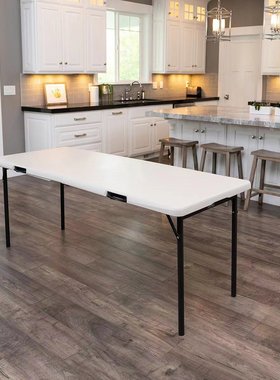 来福太大桌子六尺桌户外家用旅行折叠桌便携式办公桌折叠长条桌