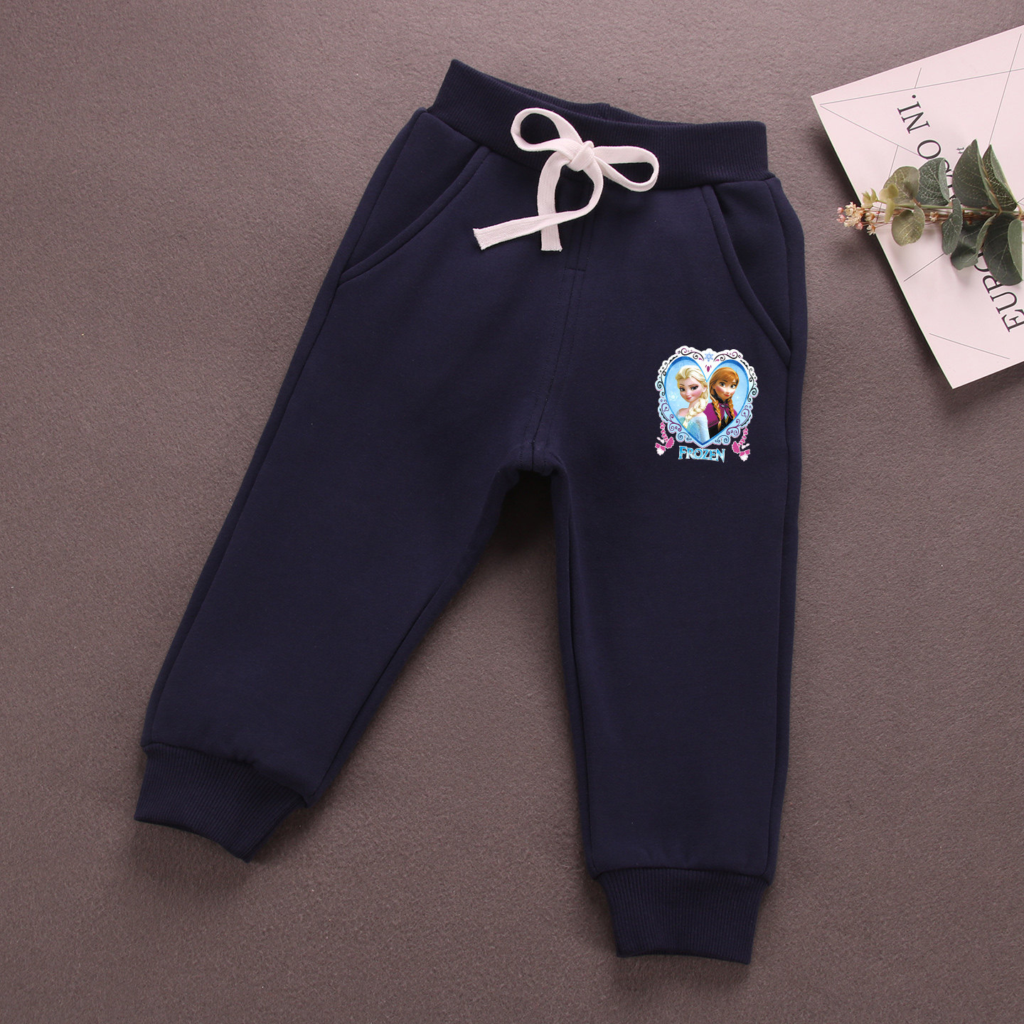 清仓童装女童春装卫裤儿童薄绒长裤宝宝加绒裤子冰雪奇缘爱沙公主