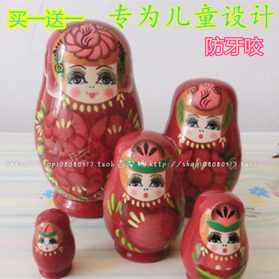 Russia Five layer Cartoon Matryoshka lovely Wishing Gifts Share Souptoys Handmade works of artin the Arts and crafts , Overseas Crafts , Russian specialties  category - from Buy2taobao.com to provide professional Taobao agent buy service
