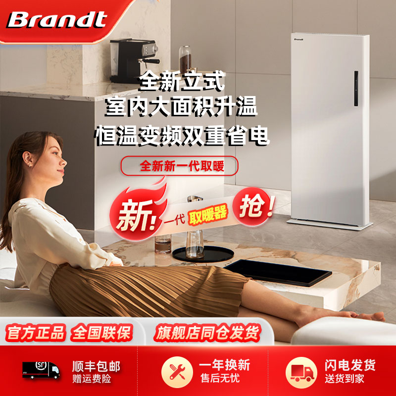 Brandt白朗全屋大面积取暖器电暖气片家用神器冬天暖风机客厅