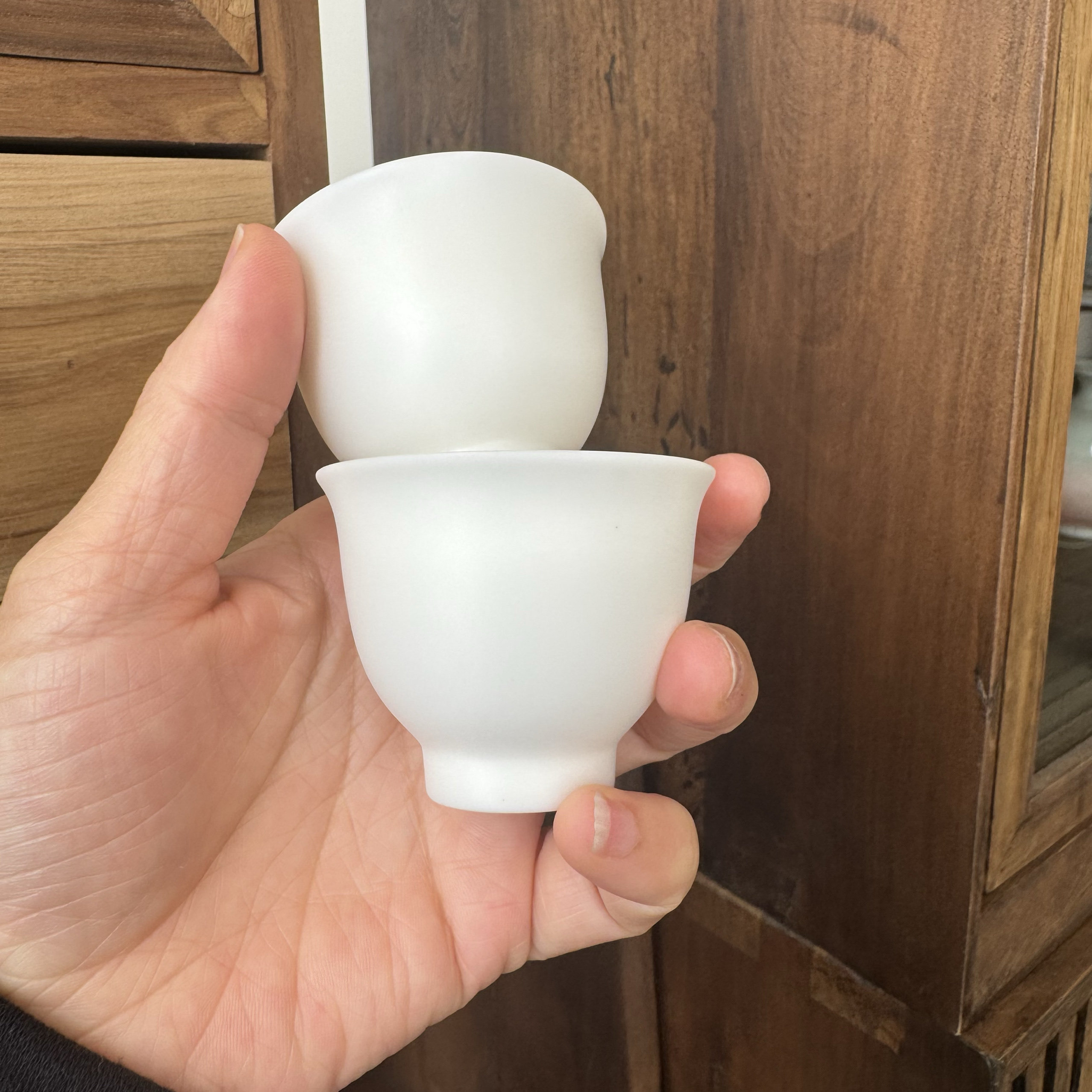 二个的价格 素烧功夫茶具茶杯德茶杯