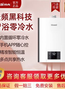 Rinnai/林内燃气热水器RUS-R16E32FBF家用恒温零冷水20/24L