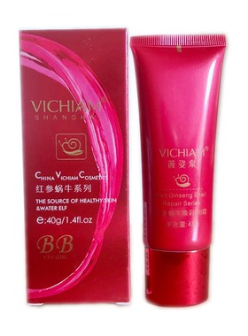VICHIAM微姿泉红参蜗牛焕彩BB霜40g女士学生护肤隔离修颜亮肤BB霜