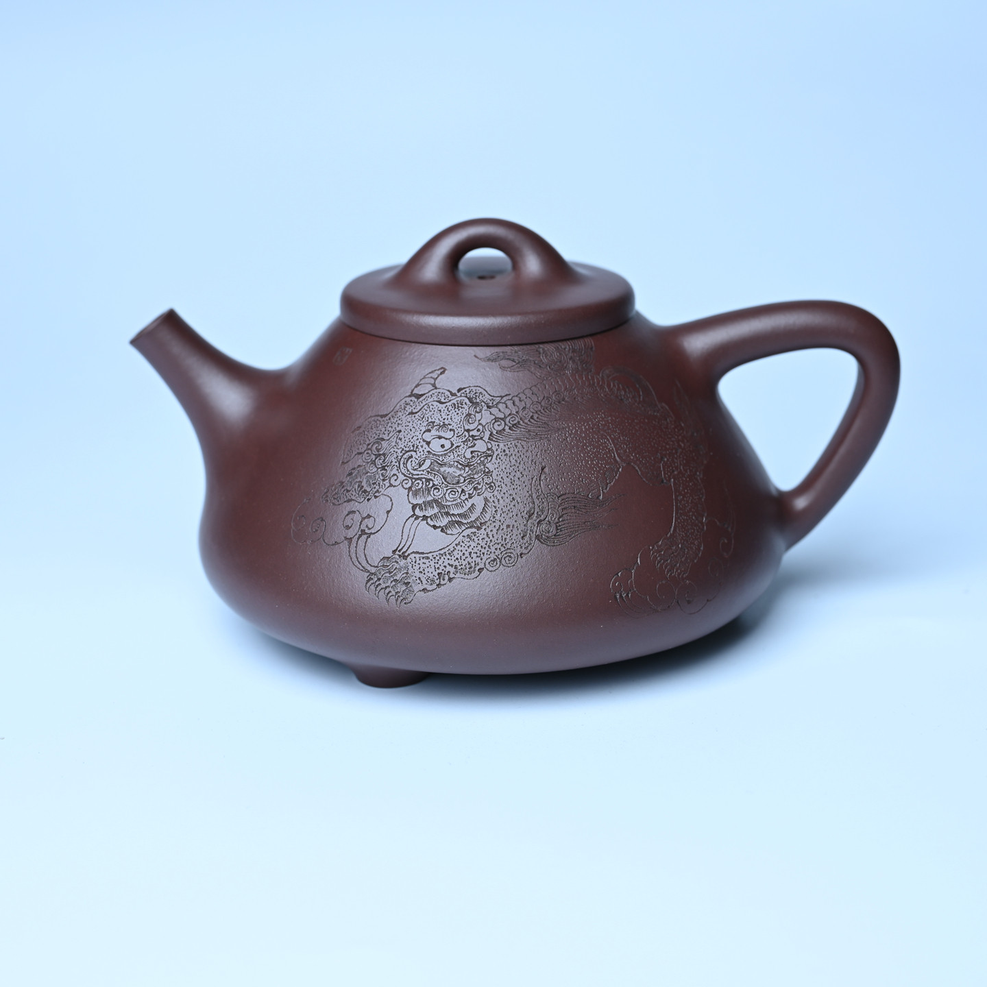 美壶网周小培紫砂壶纯全手工润底曹青子冶石瓢 菩萨坐骑瑞兽350cc