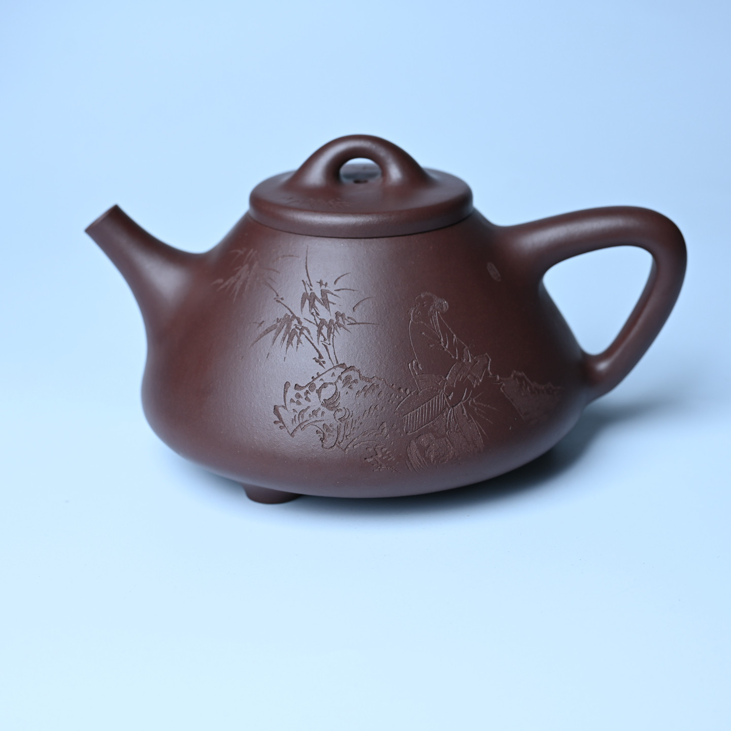 美壶网紫砂壶周小培全手工底槽清子冶石瓢壶 一片冰心在玉壶380cc