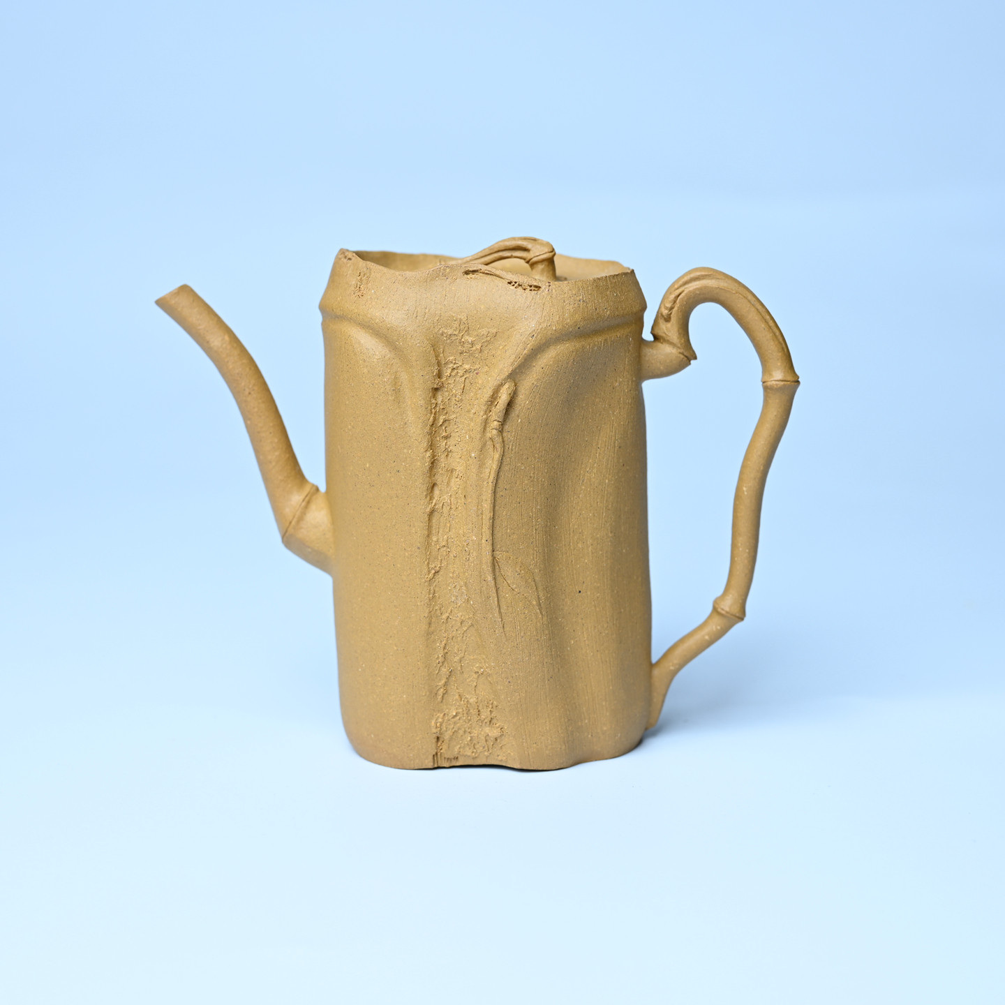 美壶网纯全手工紫砂壶特好黄金段泥君竹壶 茶壶 茶具 单壶150cc