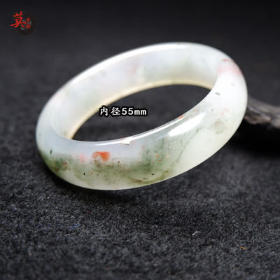 手镯冰种桂林鸡血玉