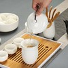 2019 Dehua Porcelain Simplicity suit household teapot Teacup cover tea tray a complete set tea set suit Jade porcelain