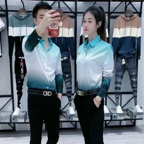 春季帅气炸街衬衫男长袖个性韩版衬衫