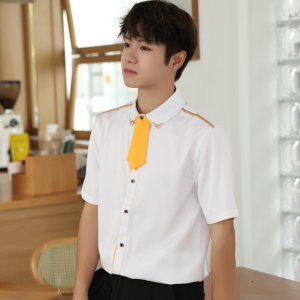 LT136*夜店酒吧KTV男短袖衬衫学生班服活动团体队服P40图片