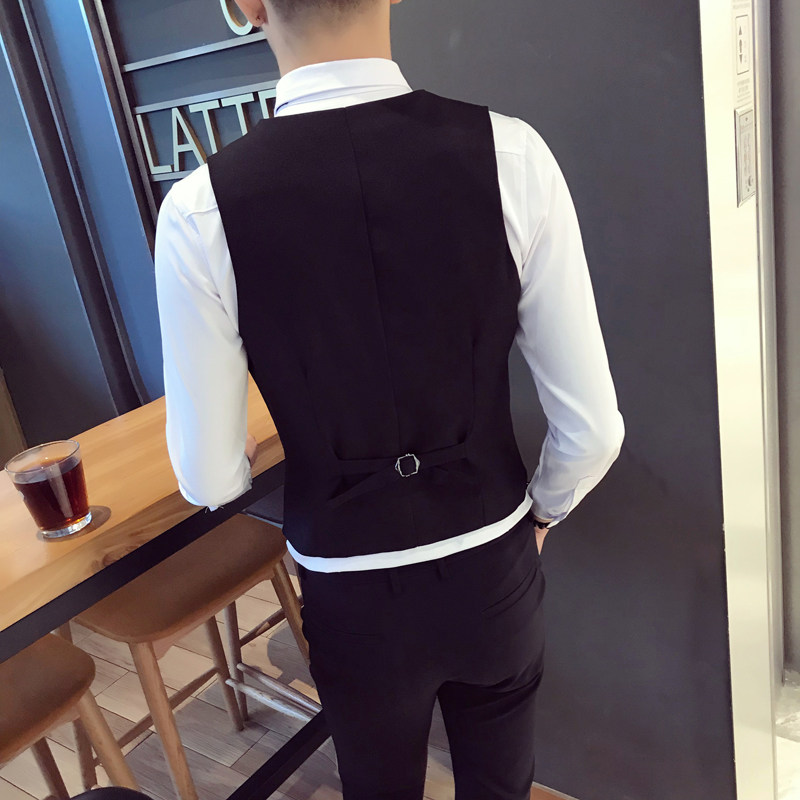 S8744-V2023潮男修身短款马甲马褂夜店酒吧KT马甲工作服P50,男装背心/马甲,星座717A