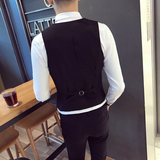 S8744-V2023潮男修身短款马甲马褂夜店酒吧KT马甲工作服P50，男装背心/马甲，星座717A