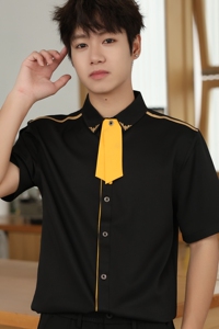 LT136*夜店酒吧KTV男短袖衬衫学生班服活动团体队服P40图片