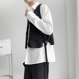 QS901*2024新款中性男宽松潮马甲外套披肩小马褂P45，男装背心/马甲，星座717A