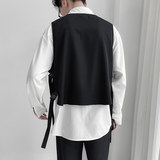 QS901*2024新款中性男宽松潮马甲外套披肩小马褂P45，男装背心/马甲，星座717A