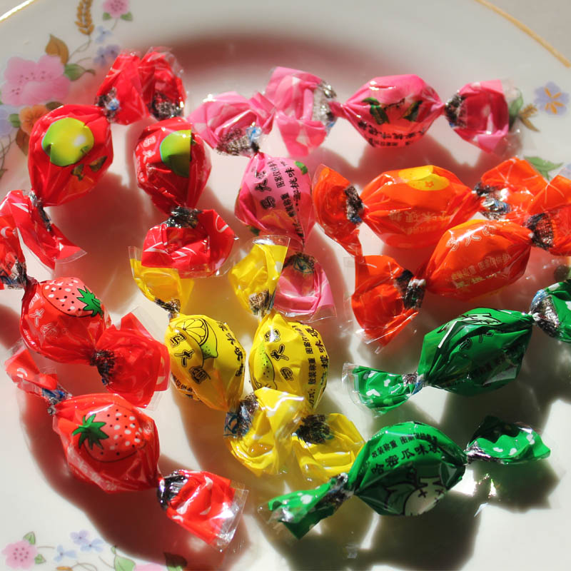 马大姐球水果硬糖500克多种口味果汁糖水果糖香橙哈密瓜蜜桃糖果
