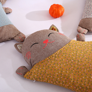 2025新款全棉纯棉招财猫荞麦枕全荞麦壳枕头枕芯护肩枕保健枕
