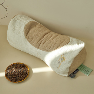 2025新款草本棉麻水洗全荞麦壳草本枕芯荞麦助眠枕头硬枕头枕芯