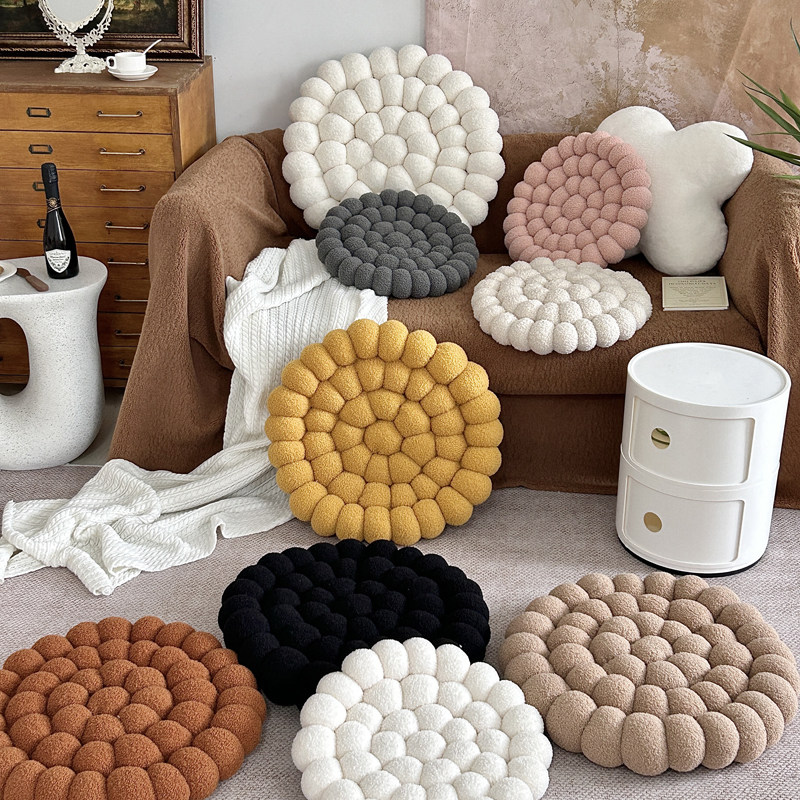 【饼干坐垫】冬天暖绒椅垫秋冬椅子垫办公室久坐神器垫子美臀垫