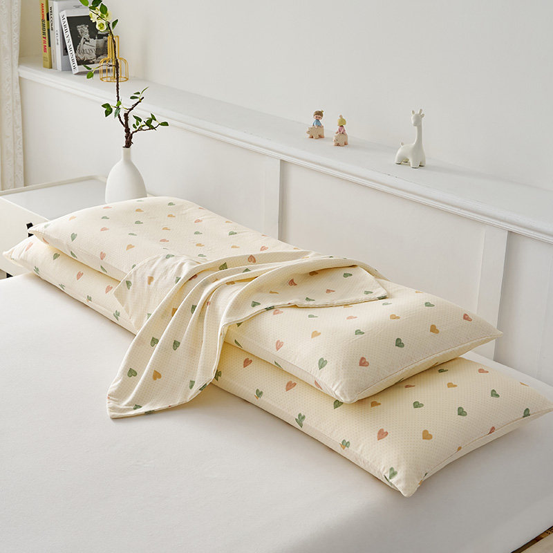 安小觉和肥子妈2025新款全棉纯棉双层纱长枕套