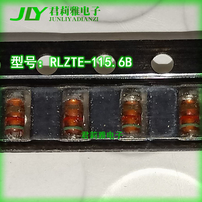 贴片进口RLZTE-115.6B棕红绿三色环稳压0.5W5.6V二极管LL34玻璃