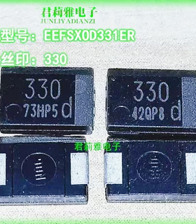 EEFSX0D331ER聚合物钽电容330UF贴片2.5V高分子进口散新D型7343