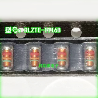 贴片进口RLZTE-1116B三色环红橙绿0.5W16V稳压二极管玻璃圆柱LL34