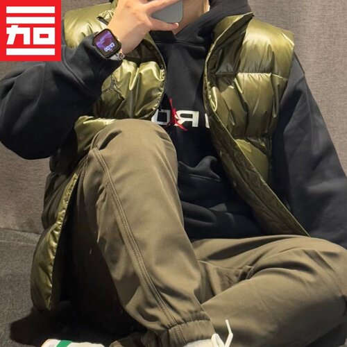 耐克男子保暖背心外套羽绒马甲