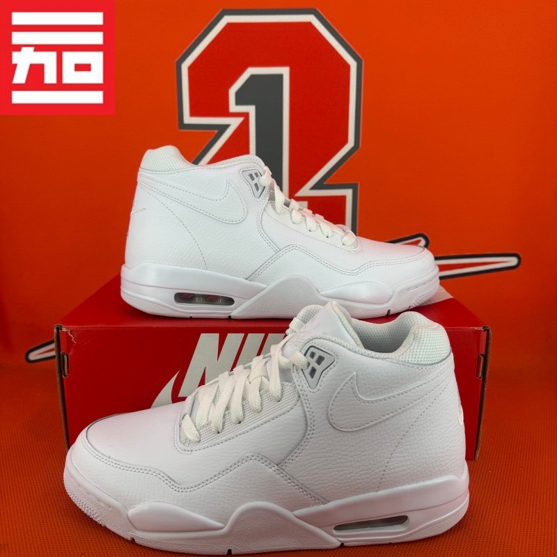 NIKE耐克Flight Legacy男子款中帮经典休闲气垫篮球鞋 BQ4212-101