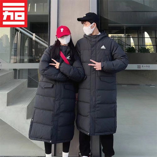 Adidas男女连帽防风羽绒服