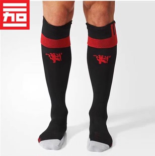 ADIDAS阿迪达斯 亲子款曼联队防滑吸汗比赛过膝长筒足球袜 AI6705