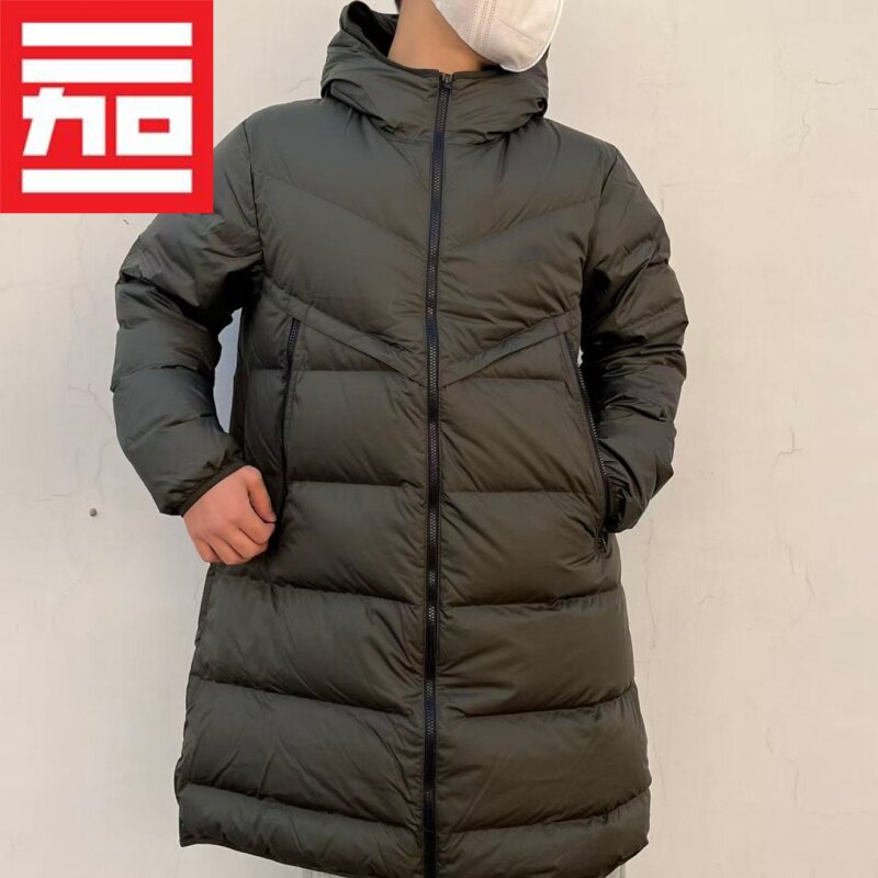 NIKE耐克男女冬经典百搭休闲运动户外保暖中长款羽绒服DV1134-355