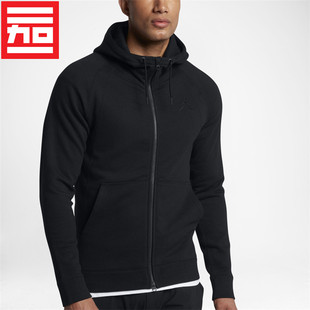 AIR JORDAN男秋款AJ针织连帽跑步休闲训练运动篮球外套860197-010