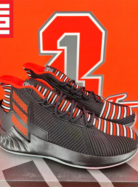 Adidas阿迪达斯D ROSE罗斯9代男款专业高帮缓震实战篮球鞋 EE6846