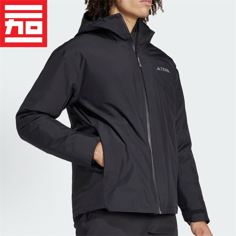 Adidas可拆卸鹅绒内胆羽绒服