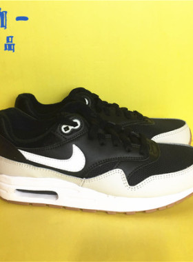 NIKE AIR MAX 1耐克女子大童款经典黑白气垫休闲运动鞋807602-011