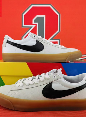 NIKE耐克SB Blazer Zoom男女款休闲气垫低帮滑板鞋DC7695-100-002