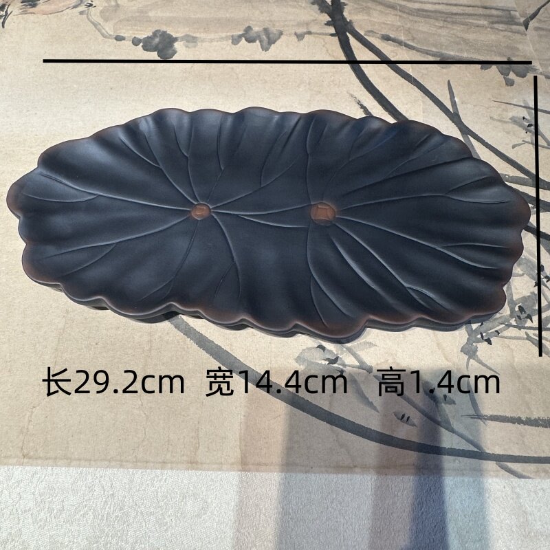 紫陶浮雕荷花干泡茶盘一壶二杯茶具手工茶壶茶杯套装礼品旅行茶具