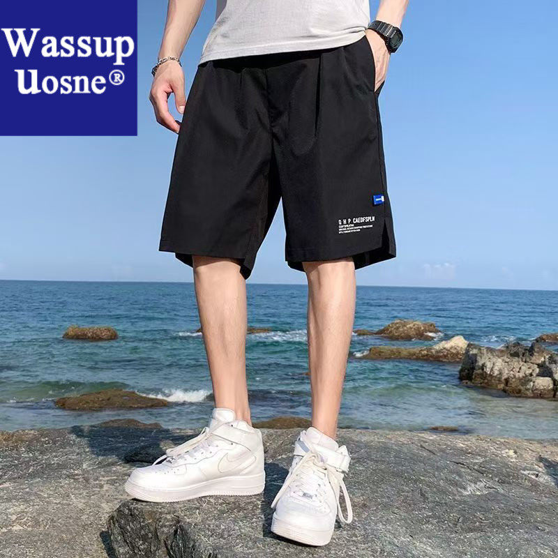 Wassup Uosne夏威夷短裤男夏季三亚沙滩裤男情侣速干大裤衩潮牌男