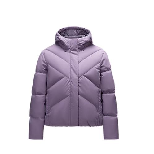 安踏正品保暖女面包服2024冬新款综训连帽防泼水羽绒服162447912N