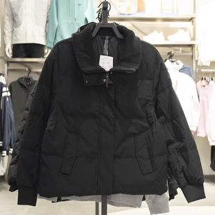 安踏正品女羽绒服2025冬季新款短款翻领防泼水羽绒风衣162547914