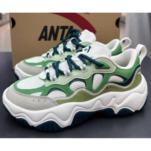 厚底增高复古休闲鞋 安踏正品 2025春新款 女鞋 122518853 流萤老爹鞋