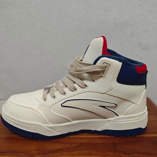 加绒高帮运动鞋 安踏正品 2024冬新款 男休闲鞋 112448961 982大棉鞋