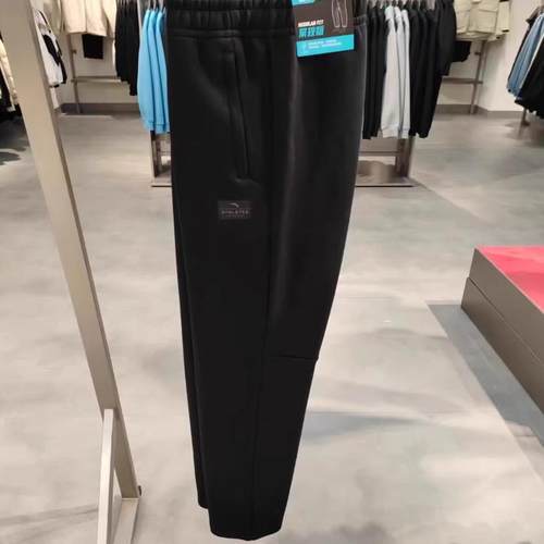 安踏正品男裤2024冬新款综训透气直筒休闲针织运动长裤152447326S