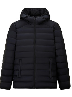 安踏正品女装2025冬新款轻薄修身防泼水综训连帽羽绒服162547901