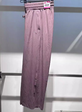 安踏正品女装2025秋新款冰肤舒适阔腿综训针织运动长裤162537316