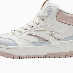 运动鞋 安踏正品 棉鞋 2024冬新款 122448961 982加绒保暖高帮女子板鞋