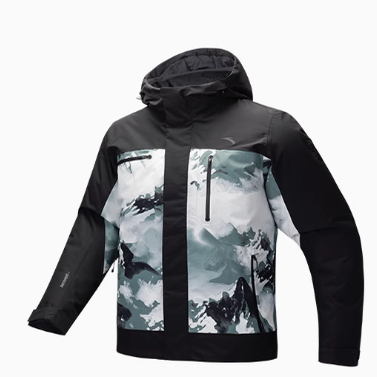 安踏正品×中国国家地理雪壳2024冬新款户外保暖羽绒服152446901