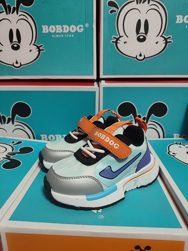 琪尔特巴布豆商场专柜实体款男童21-25码春秋双网透气机能运动鞋